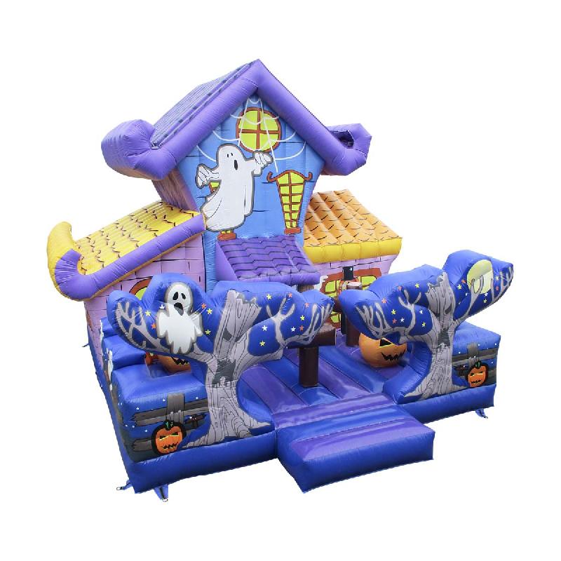Le manoir hanté - Château gonflable Halloween avec obstacles et toboggan - Réf. CO44-CH_0