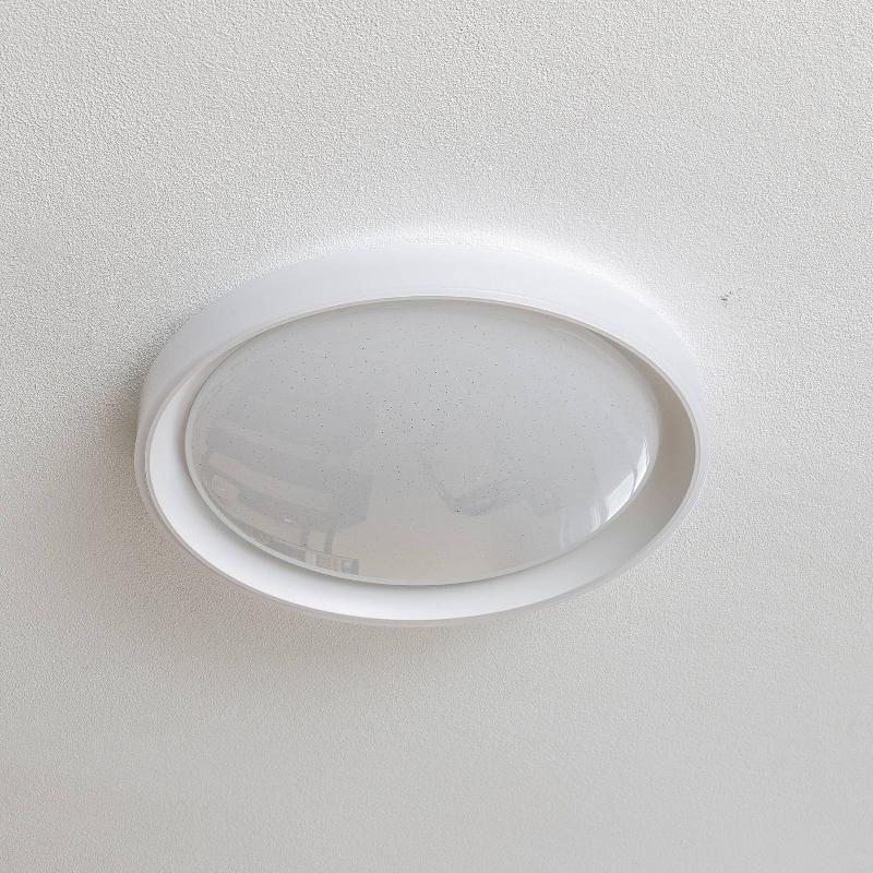 LINDBY FAUSTINA PLAFONNIER LED, BLANC