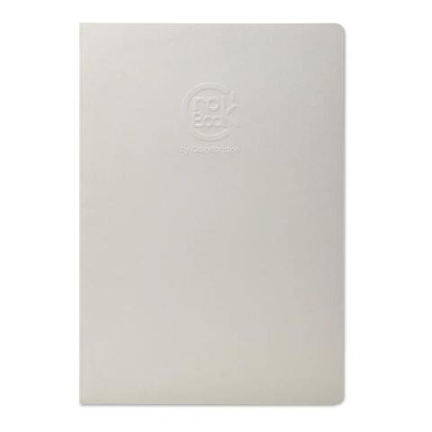 LOT DE 10 - CROK'BOOK CARNET PIQUÉ 24F A4 90G F - GRIS CLAIR