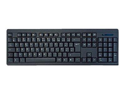 MCL SAMAR ACK-301W/N - CLAVIER - AZERTY - FRANÇAIS - NOIR