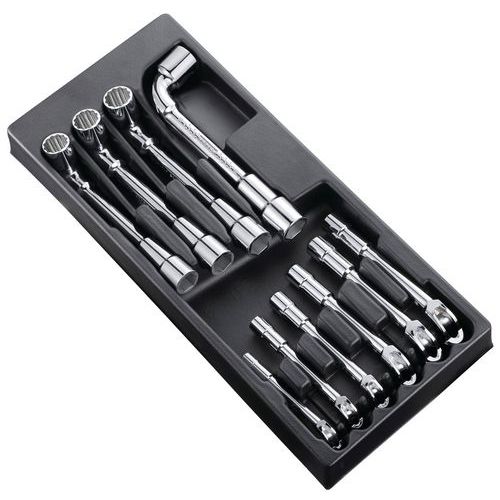 MODULE DE 10 CLÉS À PIPE DÉBOUCHÉES 6 PANS X 6 PANS / E194939 - EXPERT