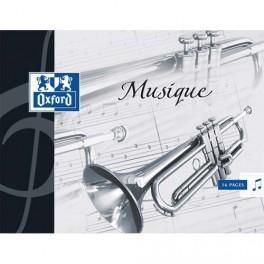 OXFORD CAHIER DE MUSIQUE & CHANT 16 PAGES PORTÉES - FORMATS 22X17CM