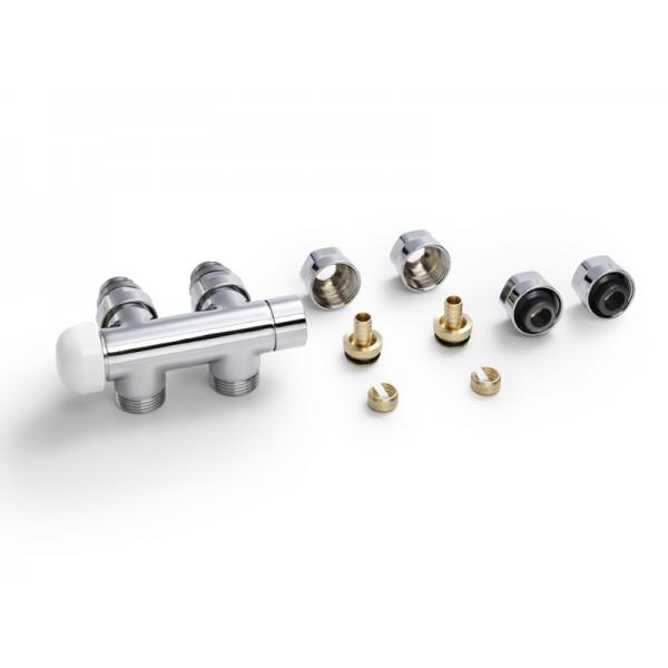PACK ROBINETTERIE THERMOSTATISABLE H EQUERRE CHROMÉ TÊTE À GAUCHE - ACOVA 841518