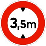 PANNEAU LIMITATION DE HAUTEUR B12
