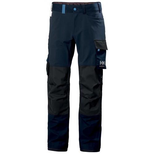 PANTALON DE TRAVAIL OXFORD 4X - TISSU EXTENSIBLE - BLEU MARINE ET NOIR - C48 M HELLY HANSEN