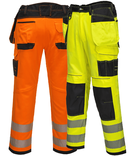 Pantalon haute visibilité multi-poches, Coloris : Orange Fluo, Taille : 40_0