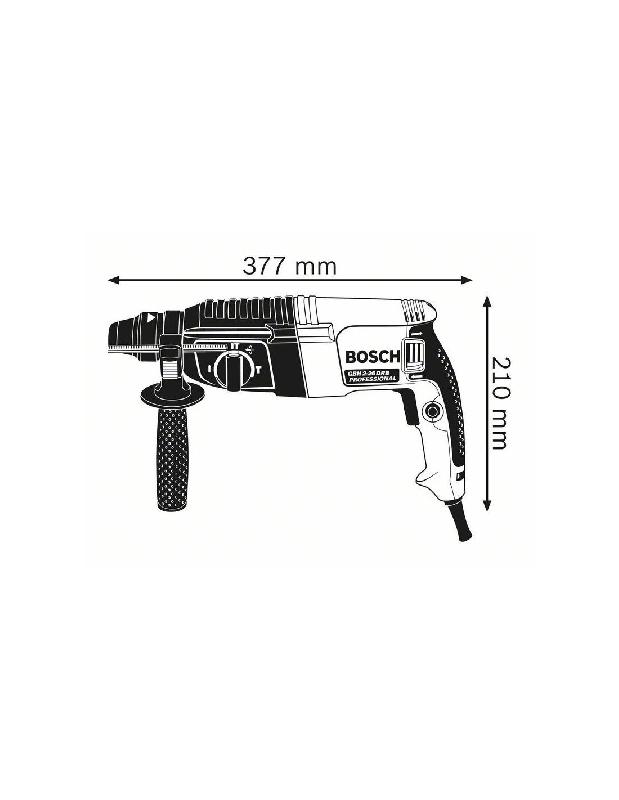PERFORATEUR SDS PLUS 830W GBH 2-26 PROFESSIONAL EN COFFRET L-CASE - BOSCH - 06112A3000