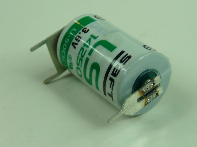 Pile lithium LS14250-3PFRP - 1/2AA 3.6V 1.2Ah - Marque Saft - Référence 3PFR_0