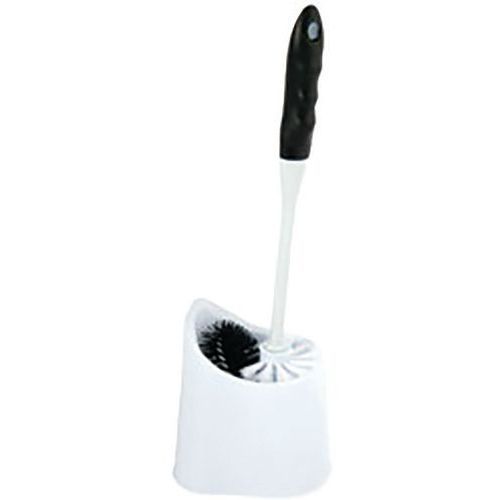 PORTE BROSSE WC EN PROPYLÈNE AVEC GOUPILLON ET SOCLE TAUPE - MSV