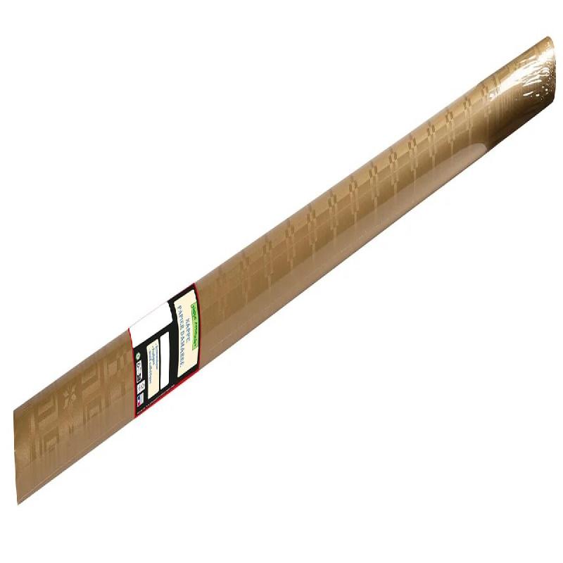 Pronappe - Réf.RD260657I - Carton de 12 Nappes Damassées en rouleau largeur 1,18 m x longueur 6 m Or - doré papier RD260657I_0