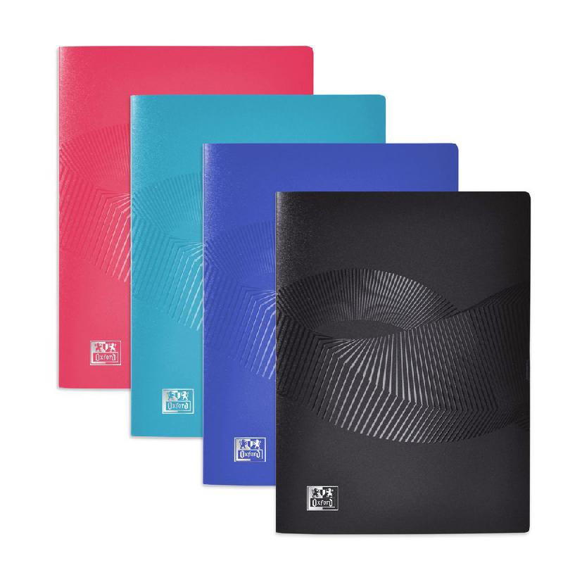 PROTEGE-DOCUMENTS OXFORD OSMOSE A5 - 20 POCHETTES EN POLYPROPYLENE - COUVERTURES OPAQUES/TRANSLUCIDES COLORIS ASSORTIS  - LOT DE 8