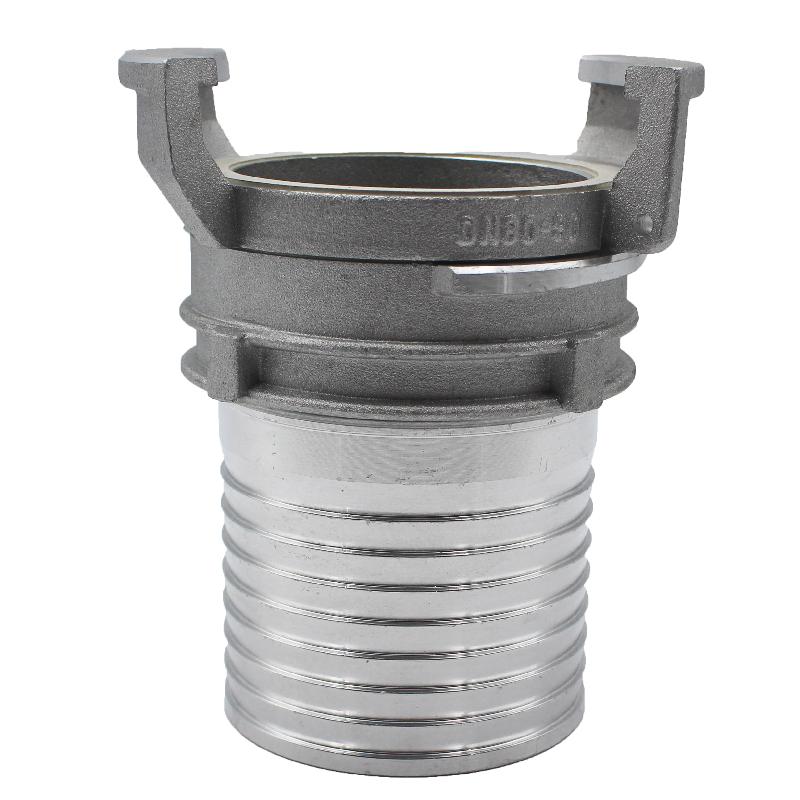 Raccord symétrique Guillemin à douille annelée avec oreilles - Aluminium - YGDAAL080V76 - DN 80 / 76mm_0