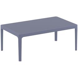 Resol garbar SKY Table Basse Intérieur, Extérieur 100x60 Gris Foncé - gris plastique 60293_0