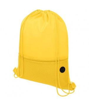 SAC À DOS ORIOLE AVEC CORDON, EN MAILLE FILET 5L - JAUNE - SACS À DOS PUBLICITAIRES PERSONNALISÉS