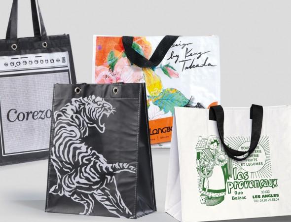 Sacs et sachets plastiques réutilisables en PP tissé ou non tissé - personnalisables sur mesure_0