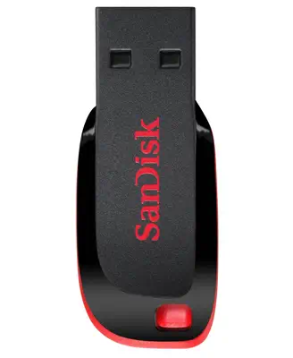 SanDisk Cruzer Blade lecteur USB flash 64 Go USB Type-A 2.0 Noir, Rouge_0