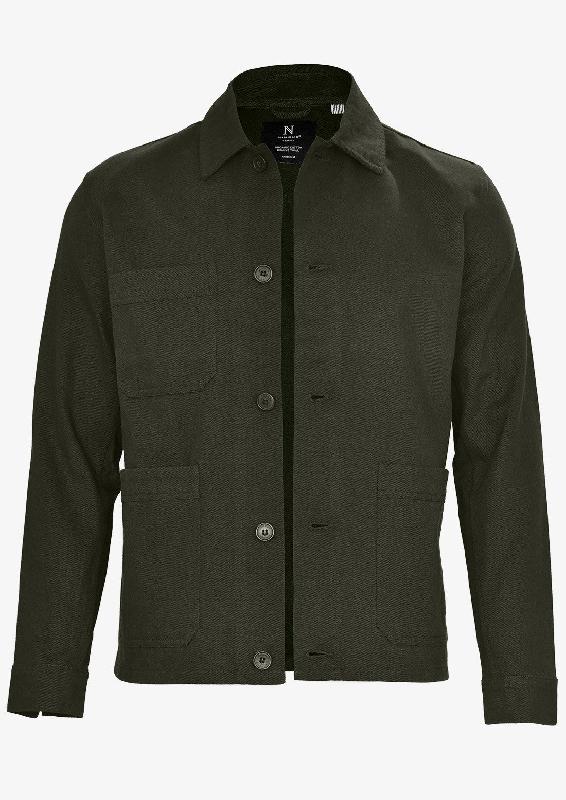 Surchemise en sergé de luxe - Sonoma Unisexe - Olive - Nimbus_0