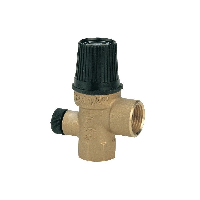 SOUPAPE DE SURETÉ AVEC PRISE DE MANOMÈTRE FF 3/4'' 7 BAR MSM-TM70 - WATTS - L0211870N