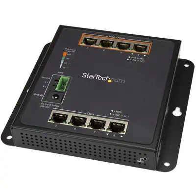 Switch Gigabit Ethernet géré à  8 ports (4 PoE+) - Fixation murale et accès en façade_0