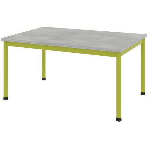 TABLE COMITE 180X80 T3 - 4P STRT ABS CHROMIX ARG/VERT GRANNY - RODET