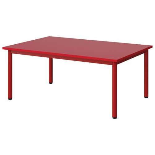 TABLE MALIBU 120X80 T1 4P STRA ABS ROUGE U321/ROUGE 3020