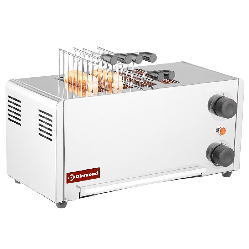 Toaster (croque-monsieur) électrique 4 pinces - acier inox. - PD4CM-XP_0