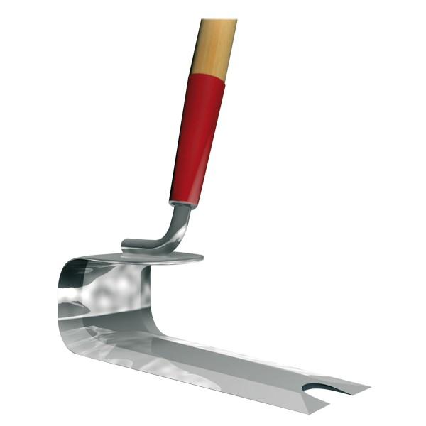 Binette multifonctions Polet - U-Binette 15 cm avec manche - Acier inoxydable, tranchants aiguisés_0