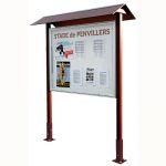 VITRINE BOIS ET ALUMINIUM