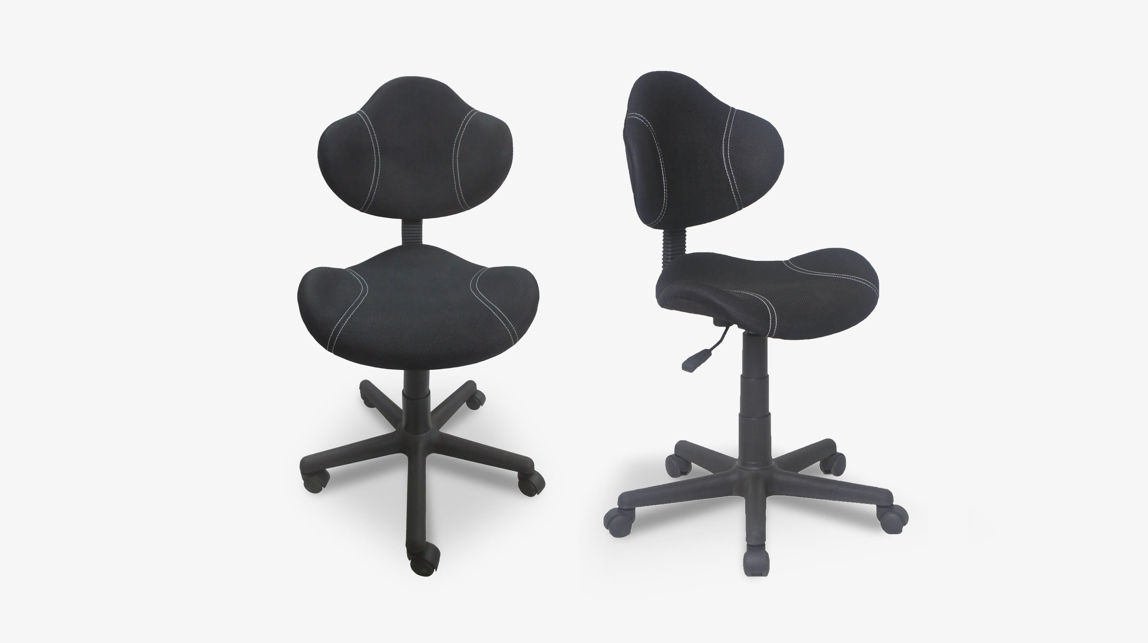 205309 - chaise de bureau ajustable en hauteur Demeyere Group - modèle Argonaut, coloris noir avec bordure chromée_0