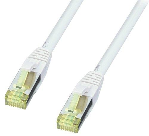 LINDY 47264 - Câble réseau en cuivre Cat.7 S/FTP LSOH 600 MHz 2m - Gris - Connecteurs RJ-45 mâle/mâle - Contacts plaqués or_0