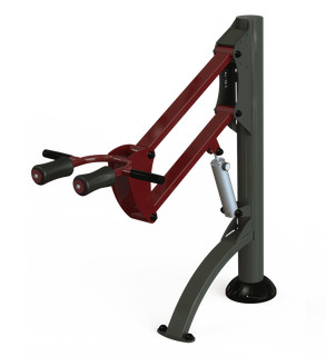 Appareil de fitness de plein air - squat « R » RM0331 - dimensions et zone de sécurité_0