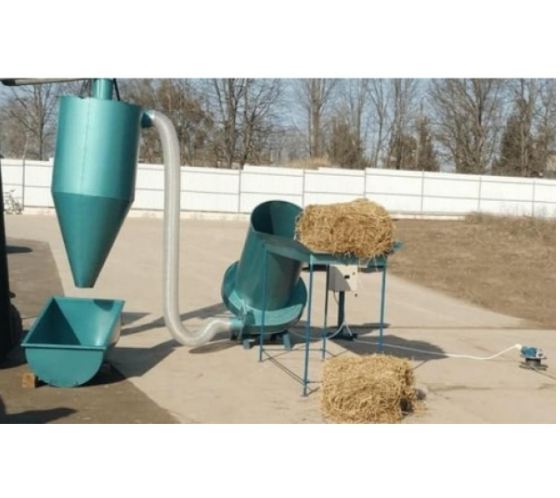 Broyeur de paille pour préparation de granulés avec cyclone d'ensachage - Capacité 800-1000 kg / h -RÉF. ATH09-ET_0