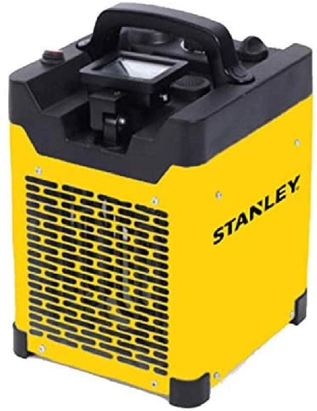 Chauffage électrique de chantier industriel 3000W - Projecteur LED orientable - 2 positions de chauffe - Jaune - Stanley_0