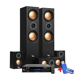 Ensemble Home-Cinéma - Evidence Acoustics EA950-BK - 5 enceintes 850W Ampli 5.2, USB BT FM - 4 x75W, 3 x20W+ Clé USB 32G - 3666638044853_0