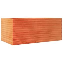 Helloshop26 - Jardinière bac lit surélevé plantes fleurs terrasse jardin cire 110 x 60 x 46 cm bois de pin massif marron 02_0038441 - 3000217673179_0