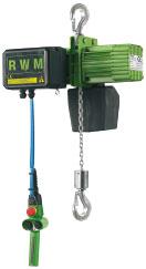 Palan électrique à chaîne 24 volts - commande basse tension - course du crochet 3 à 10 m_0