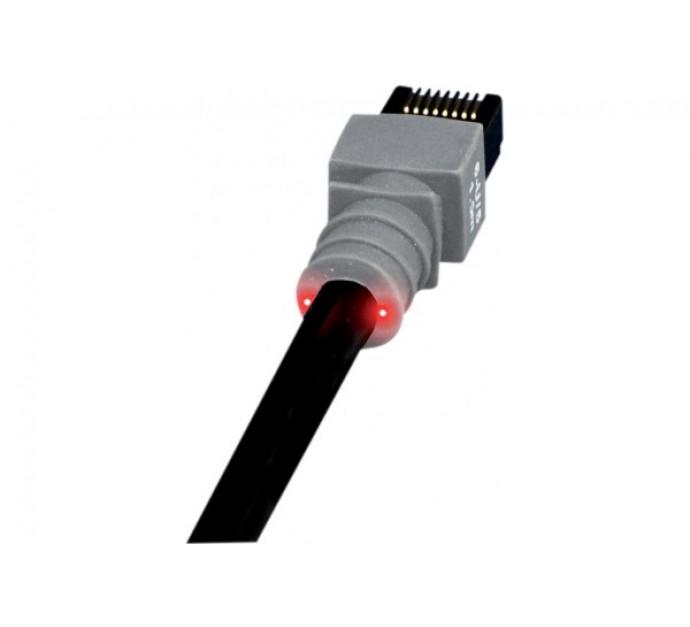 Patchsee 6-F/4 - Cordon RJ45 Catégorie 6 U/FTP LSOH Noir - 1,2 m - Repérage lumineux_0
