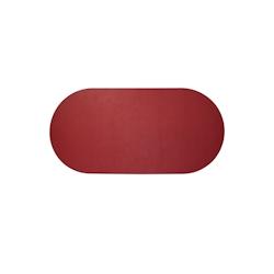 Stil Casa, set de 12 chemins de table unicolores, polyuréthane laminé cousu, 78xh. 38 cm, finition saffiano rouge. - RUN7838-SA-R_0