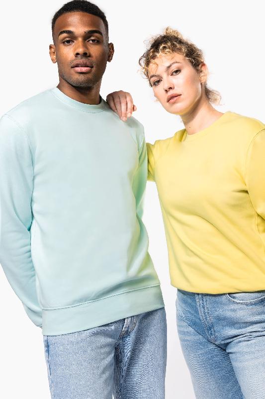 Sweat-shirt écoresponsable à col rond - Réf: K4025 - Kariban - 85% coton biologique, 15% polyester recyclé - 30 couleurs, 9 tailles_0