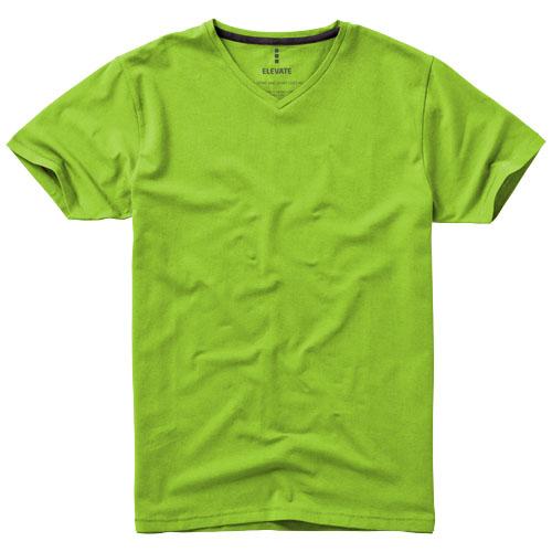 T-shirt bio manches courtes pour homme Kawartha - col V en coton biologique ringspun et élasthanne - 200 g/m²_0