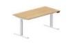 Table de bureau rectangulaire en mélamine - réglage manuel par manivelle - 1 617 060_0
