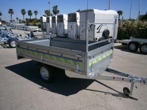 Remorque utilitaire Nordika 260 - 263x145x40 cm - 1 essieu - 500 kg PTC_0