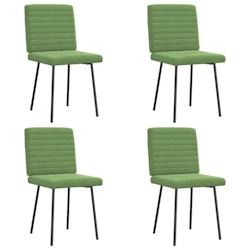 VidaXL Chaises à Manger Lot De 4 Vert Clair Velours - vert 8721158567048_0