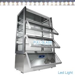 Vitrine réfrigérée professionnelle ventilée 6 niveaux - 3 portes - modèle KUB/83AV_0