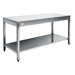 A.C.L - Table à monter avec tablette inférieure 110cm - Série 700 - Stainless steel 18/10 MM270165_0