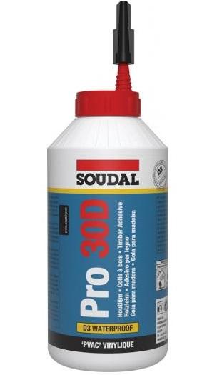 Colle à bois blanche pro 30d 750g biberon - SOUDAL - 108769 - 745562_0