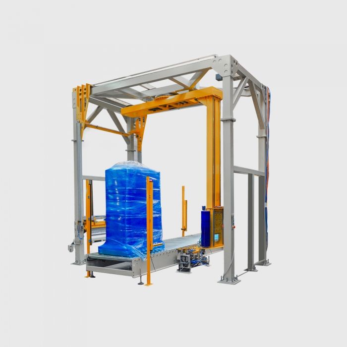 Copia di estebravo 2300/750 - banderoleuse à bras tournant - Polycomm - semi-automatique avec design compact et programmable_0