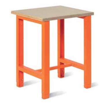 Établi léger Techno 62 - ETLG07MB - plateau bois multiplis 725 mm - charge 300 kg - hauteur réglable 850-900 mm_0