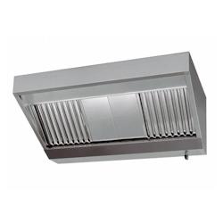 FAE Hotte professionnelle adossée trapézoïdale motorisée 1000x750 mm – Inox compact avec moteur intégré - 3760372274023_0