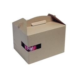FIRSTPACK FHC - 100Pcs - Boite carton kraft avec poignée 